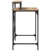 vidaXL Bureau Artisan Eiken 80 x 50 x 90 cm Bewerkt hout