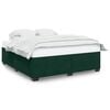 vidaXL Bedframe zonder matras 180x200 cm fluweel donkergroen