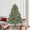 vidaXL Kunstkerstboom Groen 140 x 140 x 210 cm PVC en Plastic en Staal