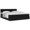 vidaXL Ottoman bed met matras 180x200cm fluweel zwart