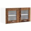 vidaXL Hangkast Oude Hout en Wit 80 x 31 x 40 cm Bewerkt hout