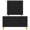 vidaXL Bedframe met hoofdeinde Zwart 90 x 190 cm Stof