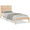 vidaXL Bedframe extra lang zonder matras massief hout 90x210 cm