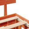 vidaXL Bedframe met hoofdeinde Wasbruin 90 x 190 cm Massief grenenhout