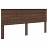 vidaXL Hoofdbord met hoofdeinde Bruin Eiken 200 cm Bewerkt hout