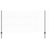 vidaXL Hek met Paal Grijs 1,2 x 10 m Staal en PVC