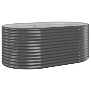 vidaXL Plantenbak 175x100x68 cm gegalvaniseerd staal antracietkleurig