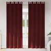 vidaXL Verduisterende gordijnen 2 pcs Wijnrood 140 x 225 cm Fluweel