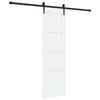 vidaXL Schuifdeur ORKDAL 61 x 198,5 cm Bewerkt hout Wit en zwart