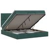 vidaXL Ottoman bed met matras Donkergroen 140 x 190 cm Fluweel
