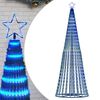 vidaXL LED-kerstboom 475 LEDs 247 cm blauw
