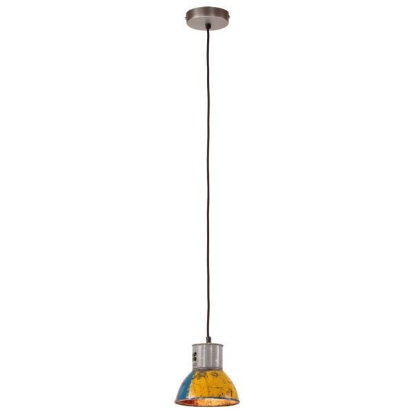 vidaXL Hanglamp industrieel rond 25 W E27 17 cm meerkleurig