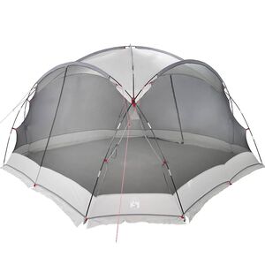 vidaXL Muskietentent 434 x 434 x 230 cm Polyester en Glasvezel Grijs