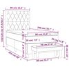 vidaXL Boxspring met matras fluweel donkergroen 80x200 cm