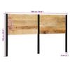 vidaXL Hoofdeinde 180 cm massief hout mango en ijzer