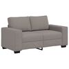 vidaXL 2-delige Loungeset met kussens stof taupe
