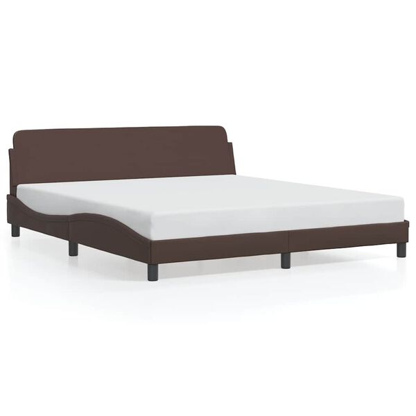 vidaXL Bedframe "Dover" kunstleer bruin 180x200 cm