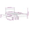 vidaXL Bedframe zonder matras massief grenenhout wit 90x200 cm