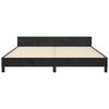 vidaXL Bedframe zonder matras 160x200 cm fluweel zwart