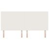 vidaXL LED Hoofdbord met LED-striplichten Cr&egrave;me 200 cm Polyester