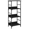 vidaXL Boekenrek 50x33x117,5 cm bewerkt hout zwart