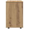 vidaXL Rolkast 46x36x59 cm bewerkt hout artisanaal eikenkleurig