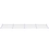 vidaXL Deurluifel 396x90 cm polycarbonaat grijs en transparant