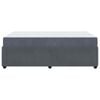 vidaXL Bedframe met matras Donkergrijs 120 x 190 cm Stof