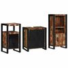 vidaXL Badkamermeubelset met plank 3 pcs Bruin Massief Mango Hout