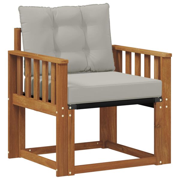 vidaXL Buiten bankenset Massief Acaciahout en Textilene