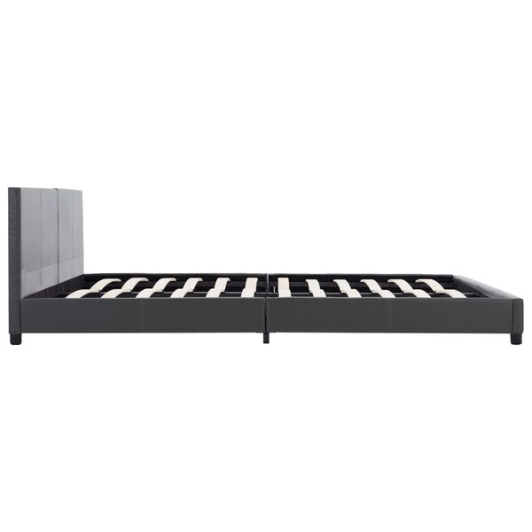 vidaXL Bedframe kunstleer grijs 180x200 cm