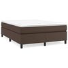 vidaXL Boxspring bed kunstleer bruin 140x190 cm