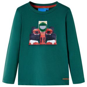 vidaXL Kindershirt met lange mouwen 116 groen