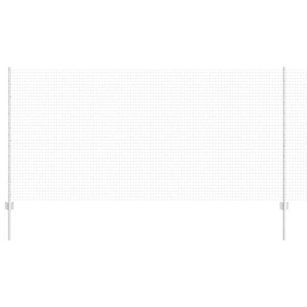 vidaXL Hek met Paal Zilver 1,2 x 25 m Staal