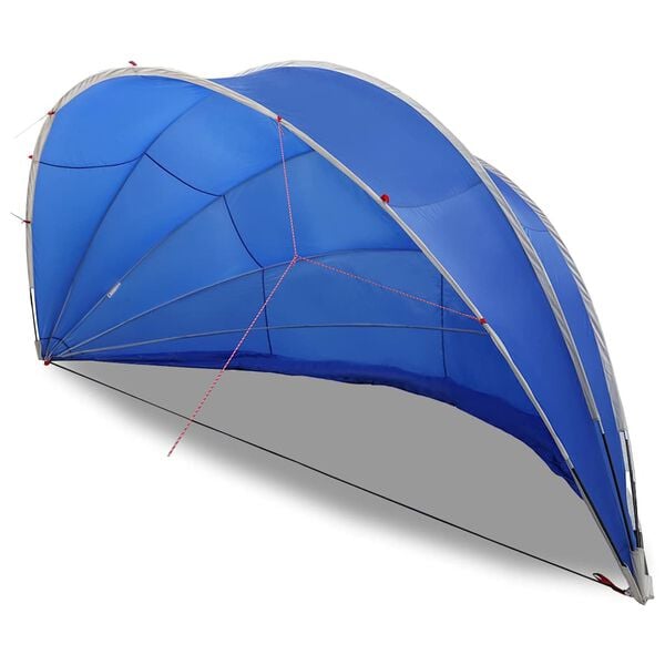 vidaXL Pooldome Blauw 592 x 590 x 275 cm 185T polyester met PU-coating