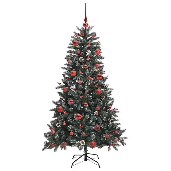 vidaXL Kunstkerstboom met 150 LED Groen 150 cm PVC en Plastic en Staal