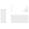 vidaXL 3-delige Badkamermeubelset bewerkt hout wit