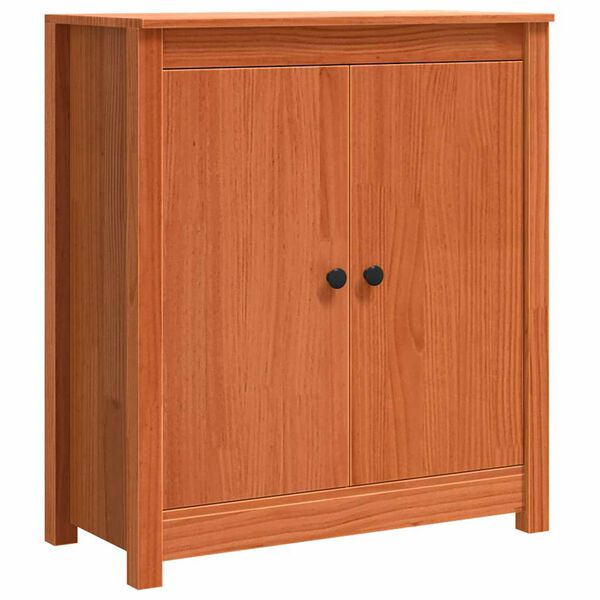 vidaXL Dressoir Wasbruin 70 x 35 x 80 cm Massief grenenhout