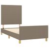 vidaXL Bedframe zonder matras 80x200 cm stof taupe