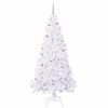 vidaXL Kunstkerstboom met 300 LED Wit 210 cm PVC en staal