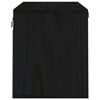 vidaXL Wandkast 60x30x35 cm massief grenenhout zwart