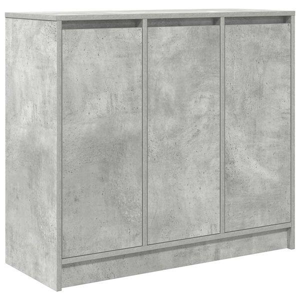 vidaXL Dressoir 85x34x76 cm bewerkt hout betongrijs