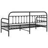 vidaXL Bedframe voor een daybed Zwart 90 x 200 cm Gepoedercoat staal