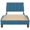 vidaXL Bedframe zonder matras "Hanko" fluweel blauw 90x190 cm