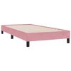 vidaXL Boxspring met matras en LED fluweel roze 100x210 cm