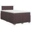 vidaXL Boxspringbed met matras Donkerbruin 120 x 200 cm Stof