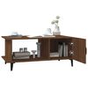 vidaXL Salontafel 90x50x40 cm bewerkt hout bruin eikenkleur