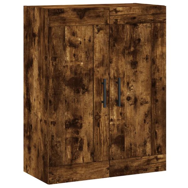 vidaXL Wandkast 69,5x34x90 cm bewerkt hout gerookt eikenkleurig