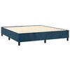 vidaXL Boxspring bed 180x200 cm fluweel donkerblauw