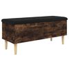 vidaXL Opbergbankje 102x42x46 cm bewerkt hout gerookt eikenkleurig